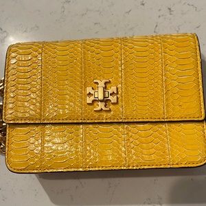 Tory Burch mini exotic bag in yellow